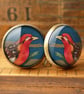 Crimson Bird Cufflinks (TB01) - Image 1
