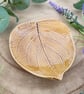 Ceramic Amber Leaf Trinket or Ring Dish - Image 2