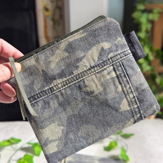 Camo Purse Pouch Purse, Pencil Case or Makeup Bag