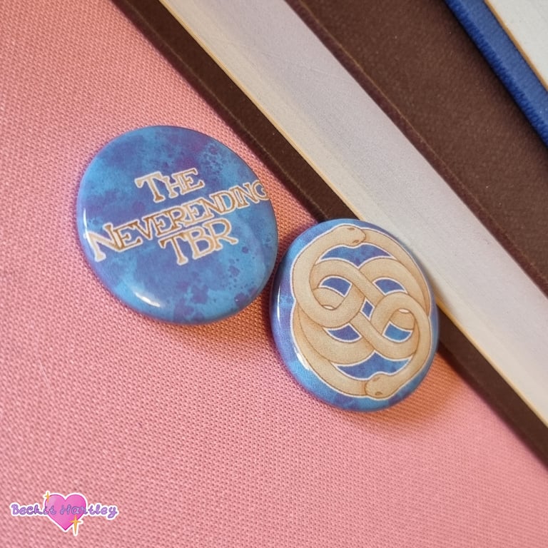 Neverending TBR Button Badge Pair - Button Badges - Accessories
