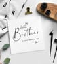 BROTHER Wedding Card - Image 1