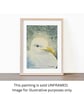 Original ACEO  Seagull Portrait Miniature Painting, Watercolour  - Image 6