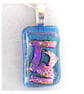 Turquoise Patchwork Dichroic Glass Pendant 196 silver plated chain - Image 6