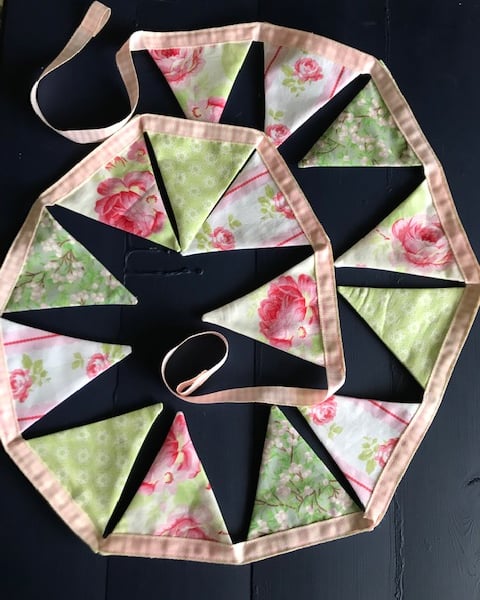 Special order for DF, pink and green dresser bunting extension (1.5m in total)