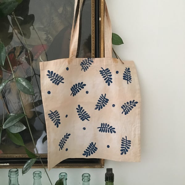 Rowan Leaf print tote bag