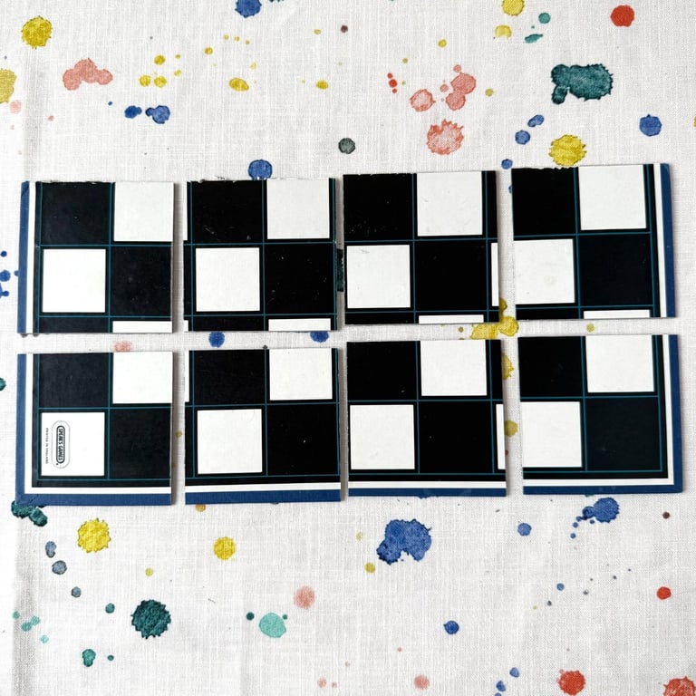 Chess Game Board Cut for Coasters - No Varnish or Backing - Super Seconds