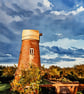 A4 Print Of Red Mill Windmill Norfolk Broads 