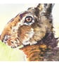 Hare - Signed giclée print (edition limited to 40) of my watercolour original - Image 2