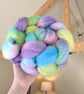 Hand Dyed Bluefaced Leicester Top 96g Spinning Fibre - Daydream - Image 1