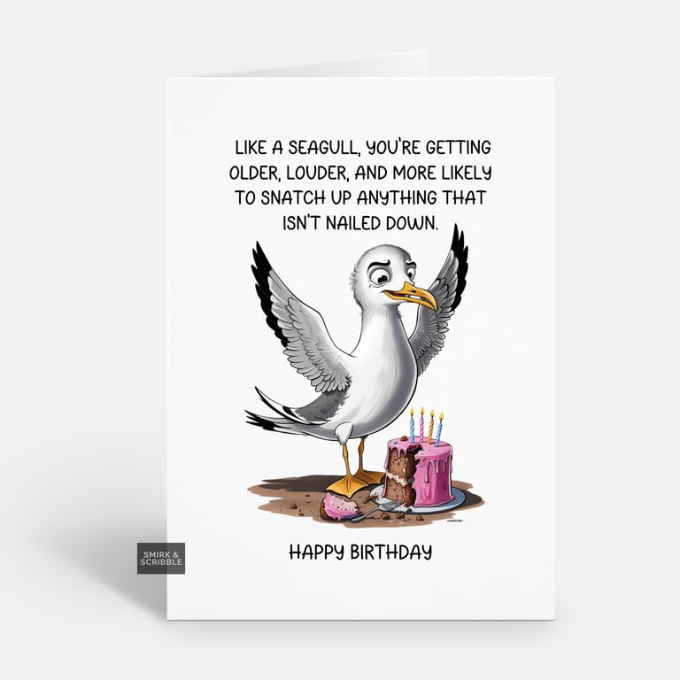 Unique Funny Birthday Card For Him Or Her 
