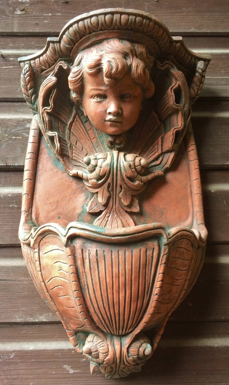 Cherub Corbel Plaque or Planter