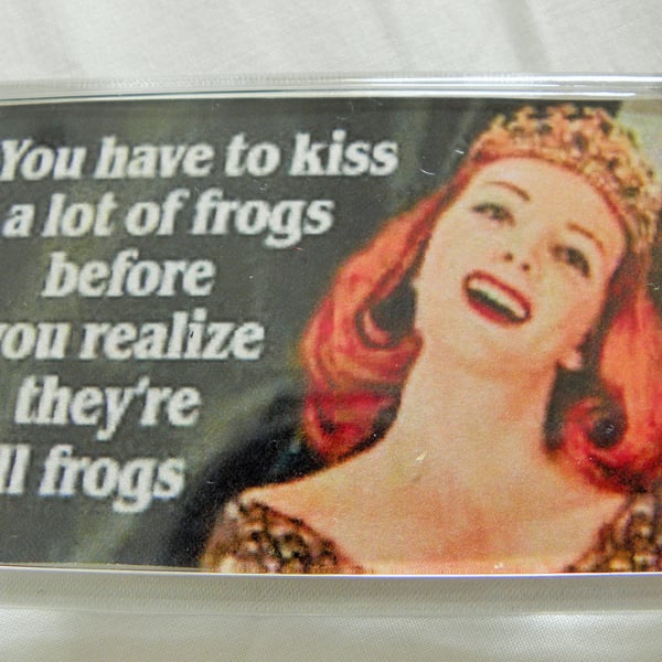 Kissing Frogs Fridge Magnet