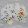Patchwork charm pack - squares from vintage linens