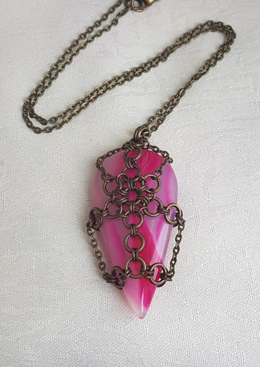 Gorgeous Chained Goddess Pendant Necklace.