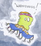 'Paul The Badly Dressed Ghost' an A4 sized original artwork - Image 2