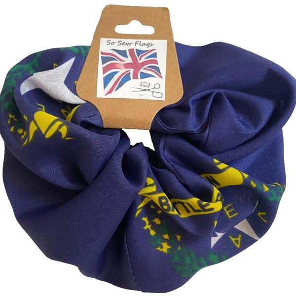 Nevada USA Flag Hair Scrunchie Scrunchies Accessory Ties Elastic