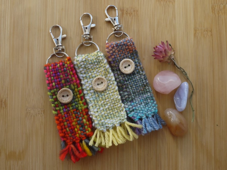 Handmade woven Keyring or Bag charm