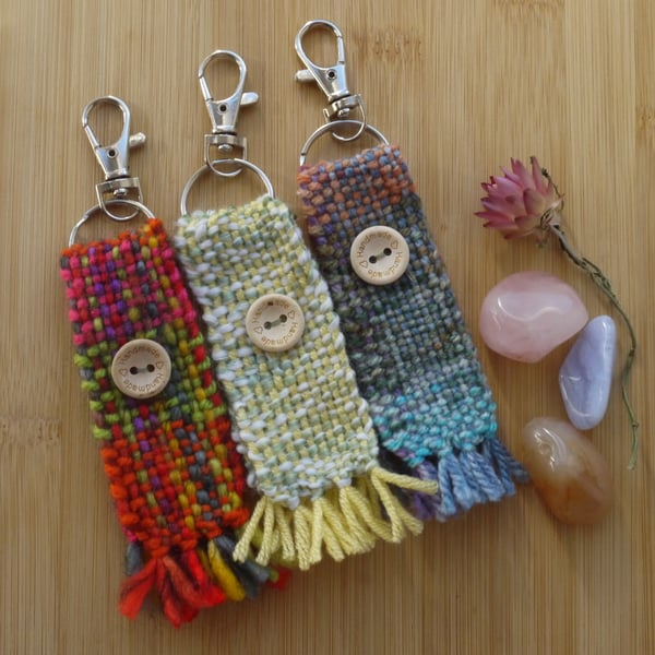 Handmade woven Keyring or Bag charm