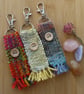 Handmade woven Keyring or Bag charm