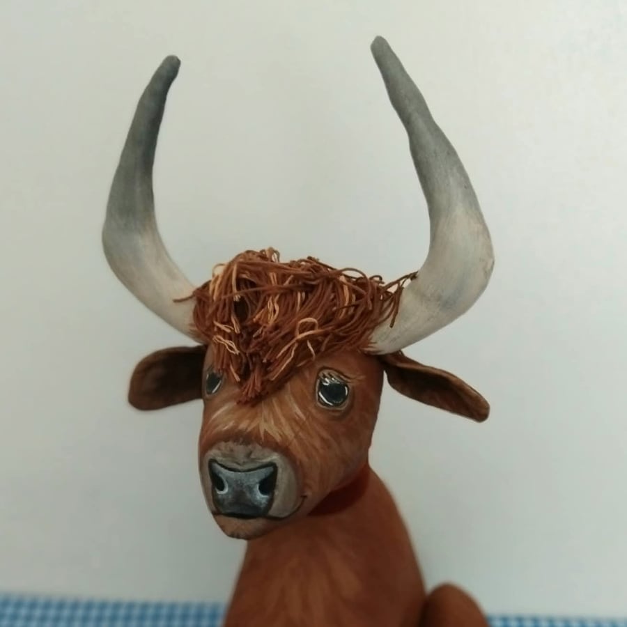 Highland Cow Doorstop 