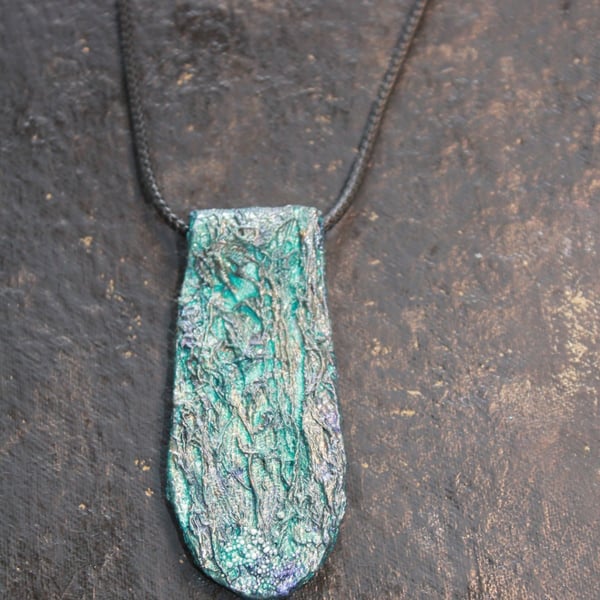 Handcrafted wearable art, boho chic Pendant