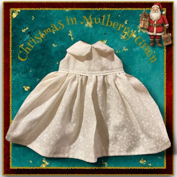 Cream Floral Patterned Dress 