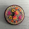 Hand Embroidered Butterfly Brooch