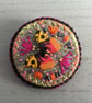 Hand Embroidered Butterfly Brooch