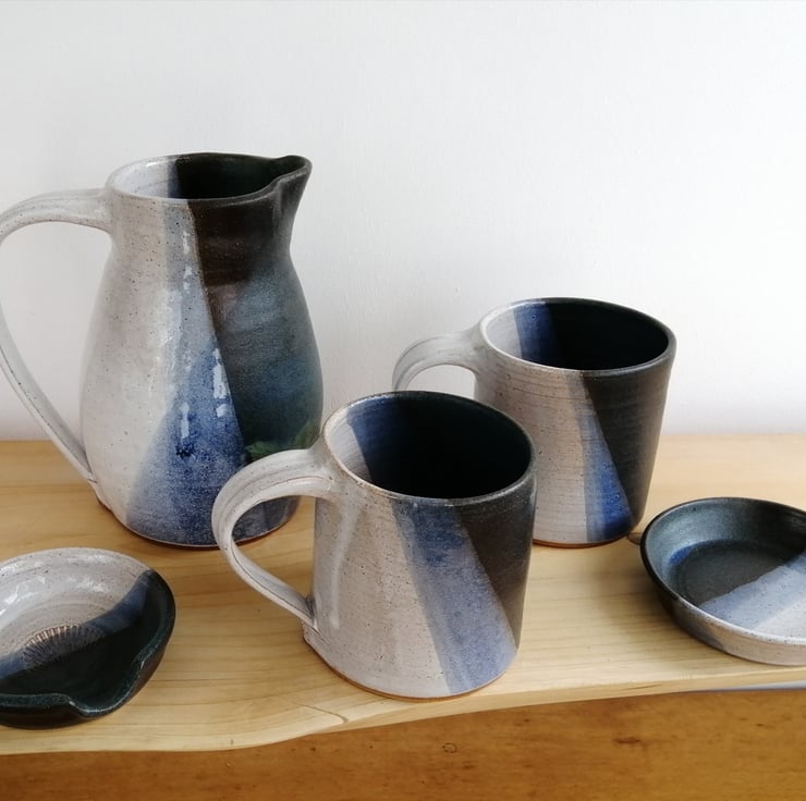 Beautiful large handmade wheel thrown pottery s... - Folksy