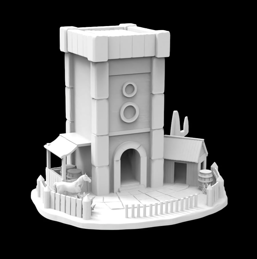 Possibly Cool Dice Towers - Saloon - DnD Pathfinder Tabletop RPG