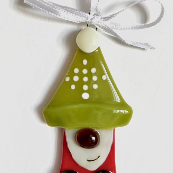 Christmas Gnome Hanging Decoration Brown Nose