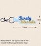 Barely Tolerable Keyring - Funny Faux Leather Bag Charm - Image 5