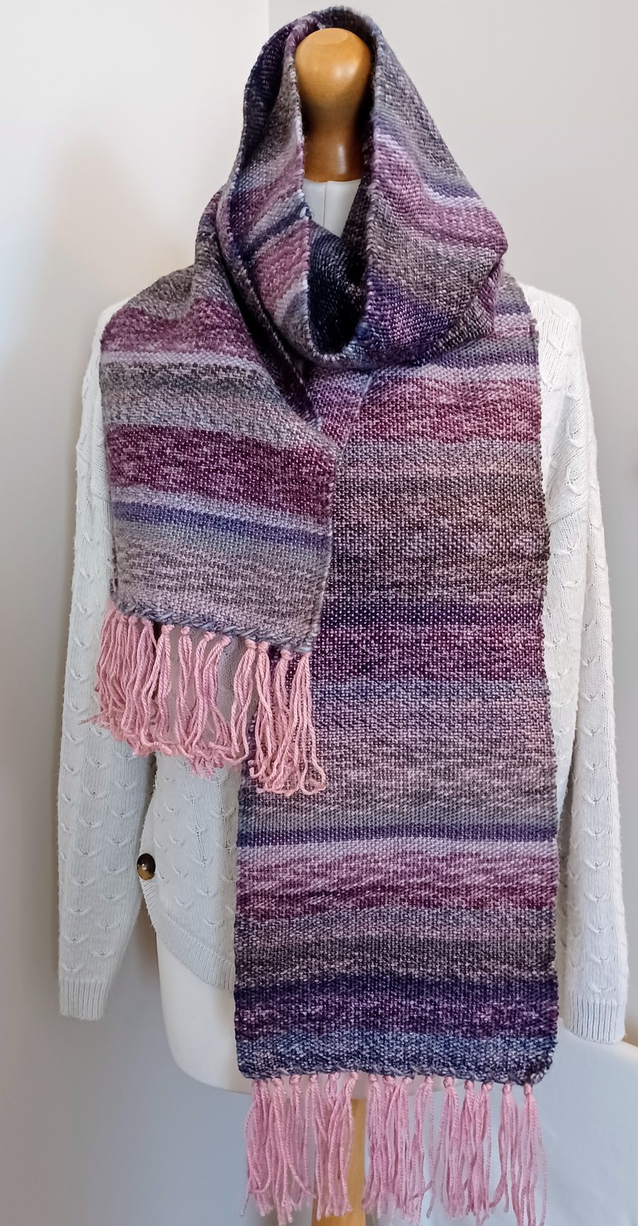 Hand woven scarf