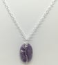 Handcrafted Wire Wrapped Amethyst,Minimalist,Single Bead pendant,Spirituality - Image 1