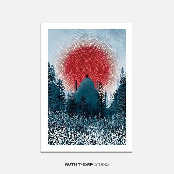 Zenith Illustrated Art Print