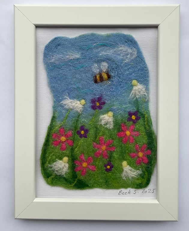 Hand made, one-of-a kind, felt art work, inspired by nature 