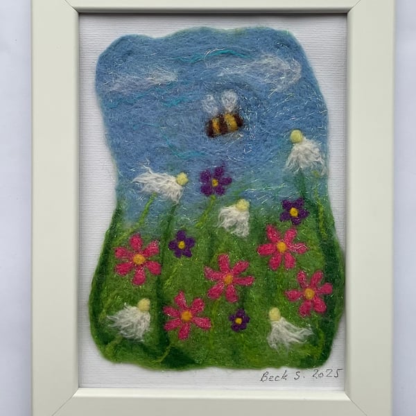 Hand made, one-of-a kind, felt art work, inspired by nature 
