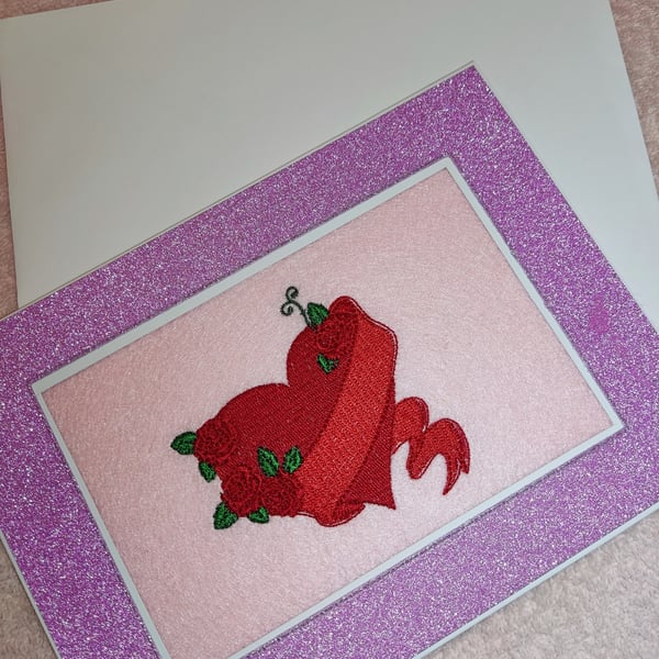 Red Rose - Heart - Valentine's Day Card