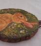 Decoupaged Rabbit Wall Hanging - Image 3