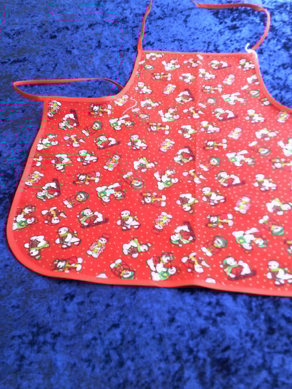 Playful Snowmen Baby Apron