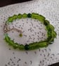 Handmade bracelet made using pre-loved beads.