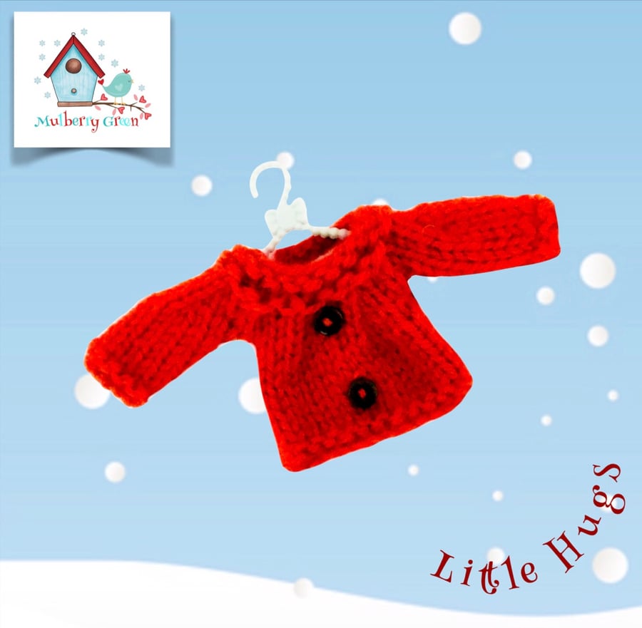 Red Jumper to fit the Little Hug Dolls