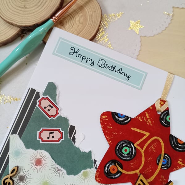 30th birthday wooden kegepsake decoration card 