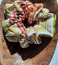 Multi coloured  stripey Hair Scrunchie - Image 2