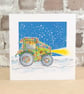 Christmas Card Tractor