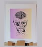 Fractured i - pastel mini print - Image 7