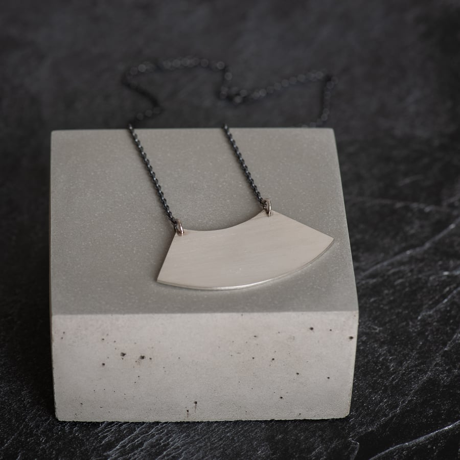 Curves Necklace Handmade from Sterling Silver