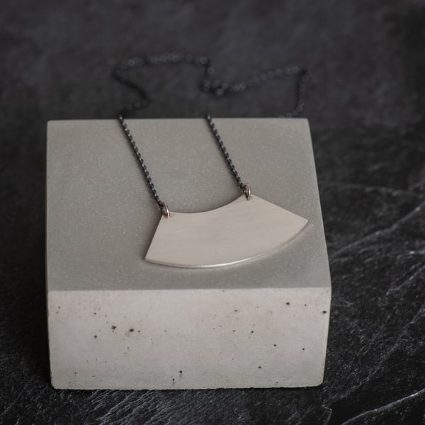 Curves Necklace Handmade from Sterling Silver