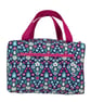 Large wash bag in Liberty cotton, floral toiletries bag with handles and pocket. - Image 1