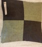 100% Wool Tweed Cushion Covers, Unique Patchwork with Zips. Various colours. 18" - Image 3
